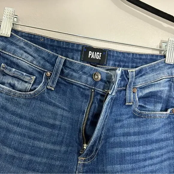 Paige Nellie High-Rise Culotte Jeans Medium
Wash Denim Crop Wide Leg Size 24 - Picture 10 of 13